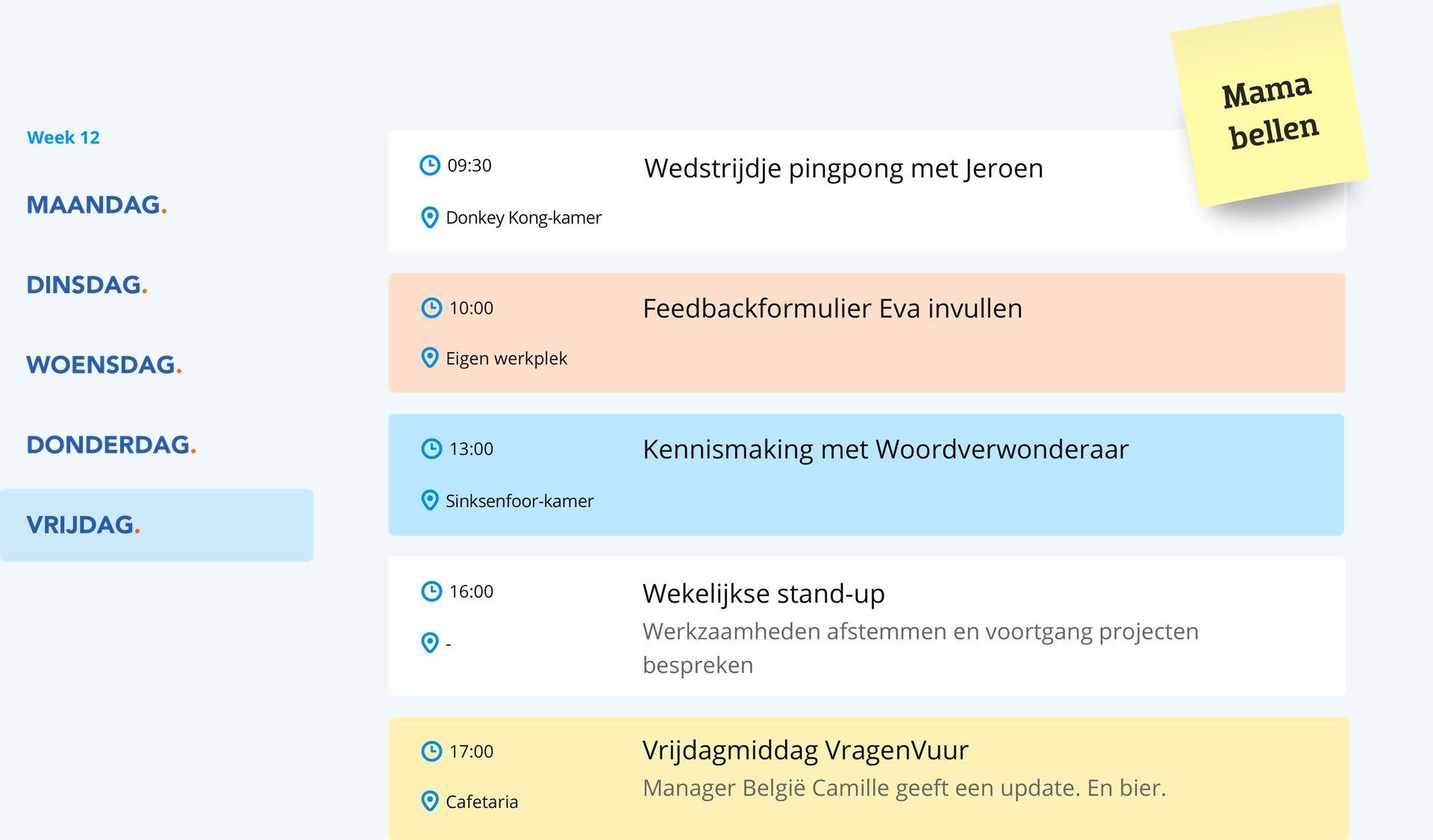 BE-VL-Kalender Algemeen